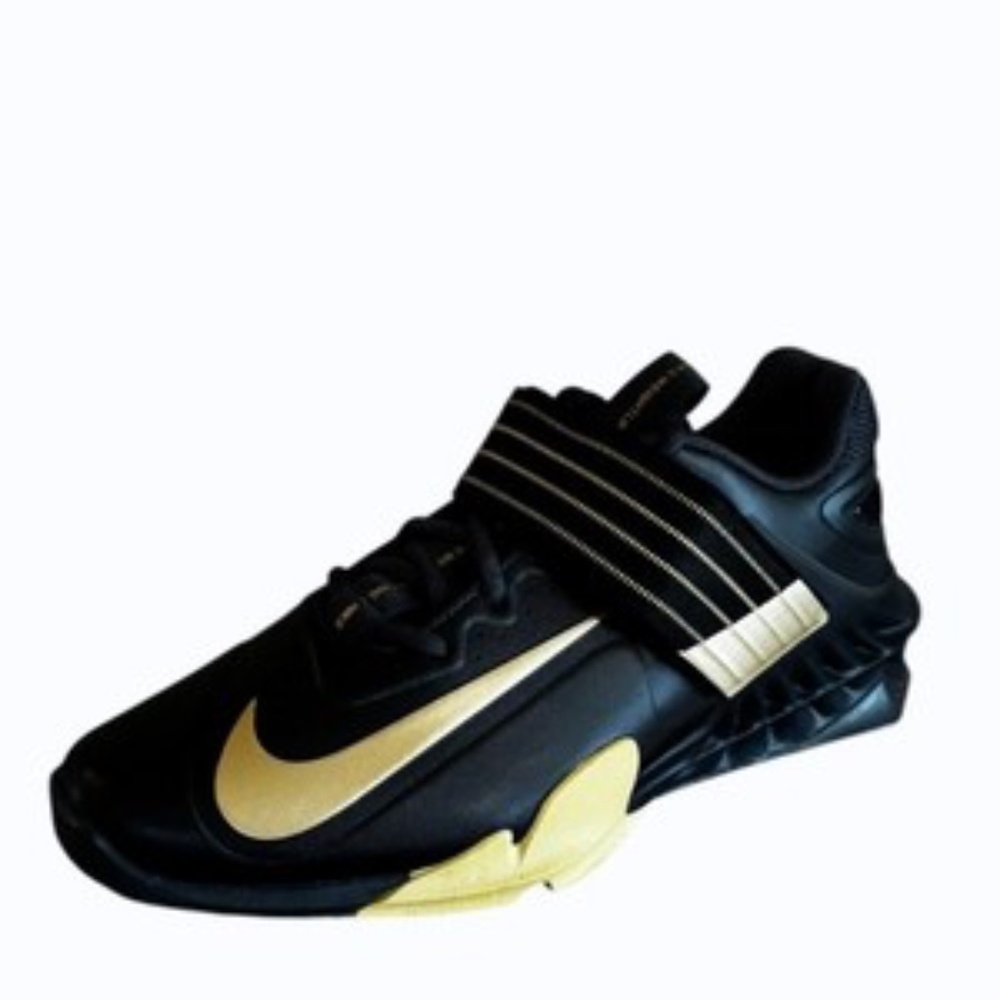 Nike Savaleos Mens‎ Weightlifting Shoes Black Metallic Gold Size 10  RJackShoes